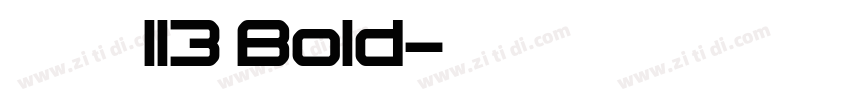 微软雅黑 113 Bold字体转换
